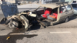 Kahramanmaraş’ta Otomobil Paramparça Oldu: 2 Yaralı