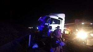 Kahramanmaraş’ta Tıra Arkadan Çarpan Sürücü Yaralandı