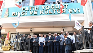 Başkan Mahçiçek’in Vefa Örneği ‘Fatih Yoğurt Bilgi Ve Kültür Evi’ Hizmete Açıldı