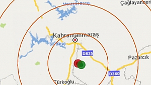 Kahramanmaraş'ta 3.8 Şiddetinde Deprem