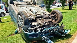 Kahramanmaraş’ta Otomobil Takla attı: 1 yaralı