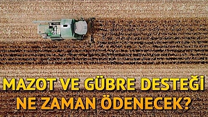 Kahramanmaraş’ta Mazot ve Gübre Desteği Ne Zaman Ödenecek