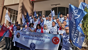 Kahramanmaraş’ta öğretmenlerden 1 gün görev bırakma eylemi