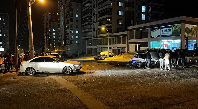 Kahramanmaraş’ta Kavşakta İki Otomobil Çarpıştı: 1 Yaralı