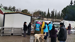 Diyanet Vakfı'ndan kırsal köylerdeki depremzedelere insani yardım