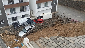 Kahramanmaraş’ta İstinat duvarı çöktü