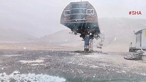 Kahramanmaraş'ta Nisan ayında kar sürprizi