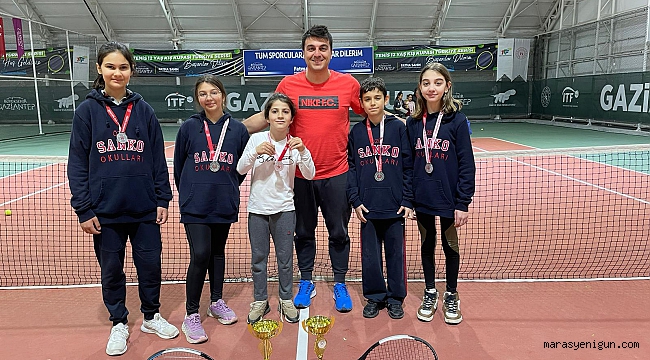 Sanko Okulları Teniste İki İkincilik Kazandı