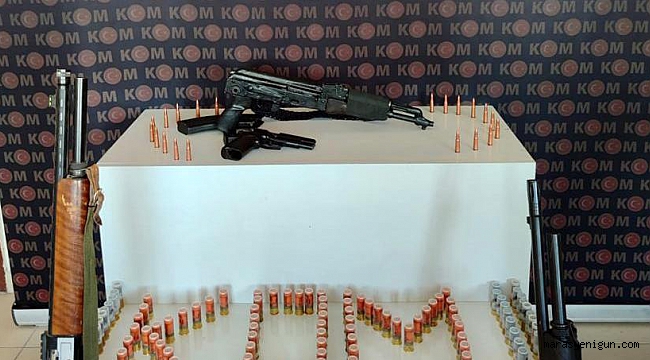 Elbistan’da suikast silahı ele geçirildi