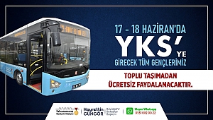 Büyükşehir’den YKS’ye Girecek Öğrencilere Ücretsiz Ulaşım Desteği