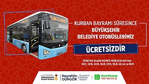 Büyükşehir Otobüsleri Bayramda Ücretsiz Ulaşım Hizmeti Verecek