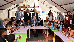Kurtulmuş ve Güngör’den Konteyner Kent’te Bayram Ziyareti