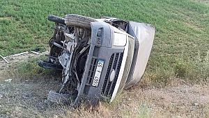 Göksun’da kamyonet takla attı: 1 yaralı