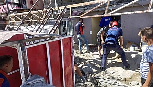 Kahramanmaraş'ta İnşaatta Göçük: 1 Ölü,2 Yaralı