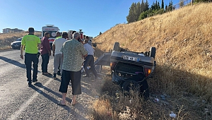Otomobil Şarampole Yuvarlandı: 1 Ölü, 2 Yaralı