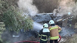 Bahçeye Uçan Otomobil Alev Aldı: 1 Kişi Yanarak Can Verdi, 5 Kişi Yaralandı