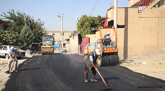Dulkadiroğlu’ndan İstasyon Mahallesinde Asfalt Çalışması