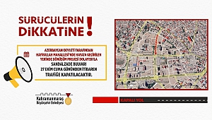 Sandalzade Bulvarı Trafiğe Kapatılıyor!