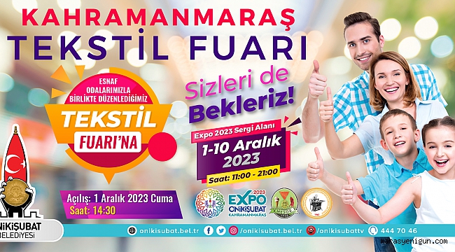 Kahramanmaraş Tekstil Fuarı, EXPO 2023’de Kapılarını Açıyor