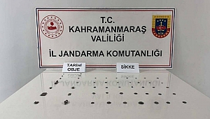 Kahramanmaraş’ta Sikke ve Tarihi Objeler Ele Geçirildi