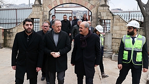 Başkan Okay, Bakan Yardımcısı Yazgı İle Tarihi Yapılarda İncelemelerde Bulundu