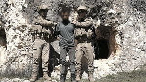 Eşini, bacanağını ve bacanağının oğlunu öldüren şahıs mağarada yakalandı