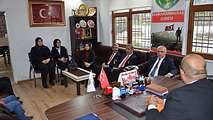 İyi Parti Dulkadiroğlu Belediye Başkan Adayı Can, Şehit Aileleri ve Gaziler Derneğini Ziyaret Etti