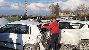 Osmaniye’de zincirleme kaza: 3 ağır 5 yaralı