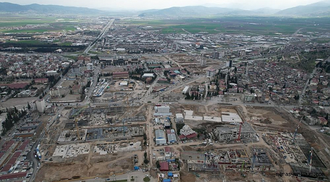 Depremin üzerinden 13 ay geçti, Kahramanmaraş havadan görüntülendi