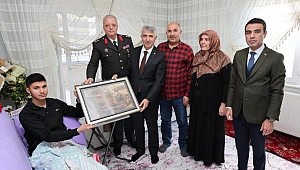 Kahramanmaraş Valisi Ünlüer'den gazilere ziyaret