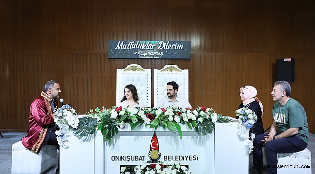 Başkan Hanifi Toptaş, ilk nikahı kıydı