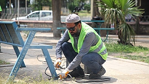 Dulkadiroğlu’nun Park ve Bahçelerinde Yaz Hazırlığı