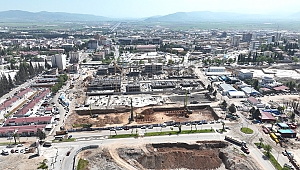 Kahramanmaraş’ta Kentsel Tasarım Projesi sürüyor, inşaatlar yükseliyor