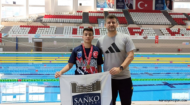 Sanko Okulları Öğrencisi Yüzme Yarışmasında İl Birincisi Oldu