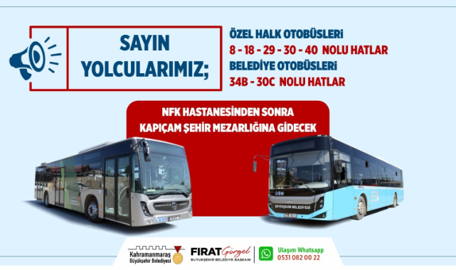 Büyükşehir, Bayramda Kapıçam’a Ücretsiz Toplu Taşıma Seferleri Düzenleyecek