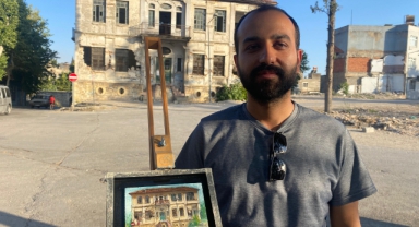 Depremde Zarar Görmüş Kültürel Varlıkları Tuvale Yansıtıyor