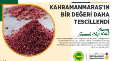 Maraş Sumak Ekşi Külü’nün de Tescili Alındı