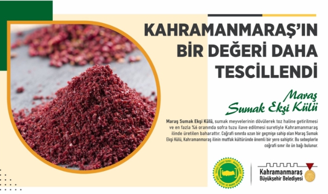 Maraş Sumak Ekşi Külü’nün de Tescili Alındı
