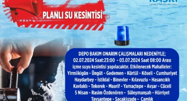 Onikişubat’ta 24 Mahallede Su Kesintisi Uyarısı!