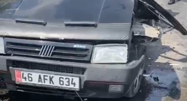 Kahramanmaraş'ta Trafik Kazası Güvenlik Kamerasında