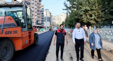 Başkan Toptaş, Tekerek Mahallesi’ndeki Asfalt Çalışmalarını Yerinde İnceledi