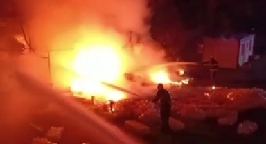 Kahramanmaraş'ta İş Yeri Yangını