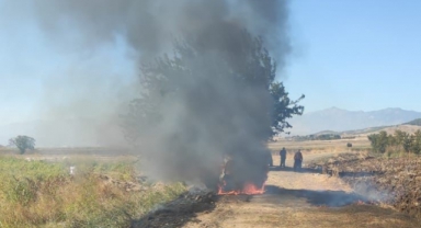 Kahramanmaraş’ta Otomobil Yangını