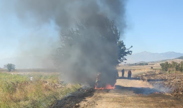 Kahramanmaraş’ta Otomobil Yangını