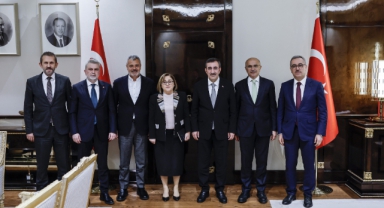 Başkan Görgel, Cumhurbaşkanı Yardımcısı Yılmaz ile Bir Araya Geldi