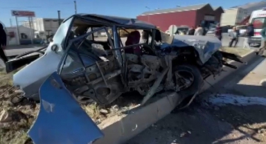 Hurdaya Dönen Otomobilden Sağ Çıktı