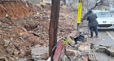 Kahramanmaraş’ta İstinat Duvarı Çöktü