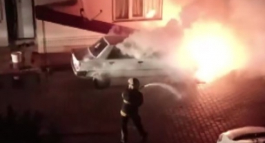 Kahramanmaraş’ta Seyir Halindeki Otomobilde Yangın