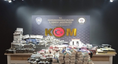 Kahramanmaraş'ta 6 Bin 840 Paket Kaçak Sigara Ele Geçirildi