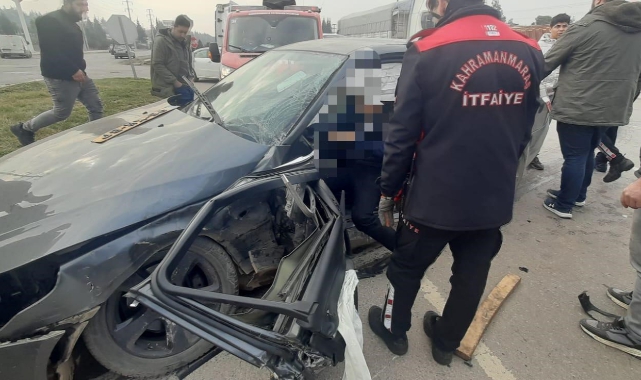 Kahramanmaraş'ta Trafik Kazası: 2 Yaralı